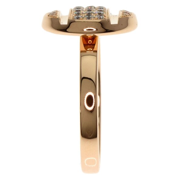 CHAUMET 18k Rose Gold Diamond Ring #49 - Picture 3 of 9